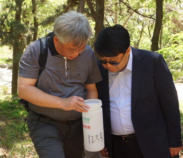 日前,国家林业局森防总站党委书记张克江一行到刘公岛景区督查指导